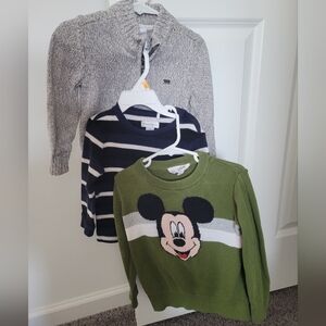 Disney Kids Green Mickey Mouse Sweater
